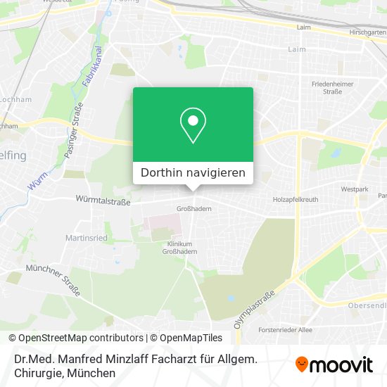 Dr.Med. Manfred Minzlaff Facharzt für Allgem. Chirurgie Karte