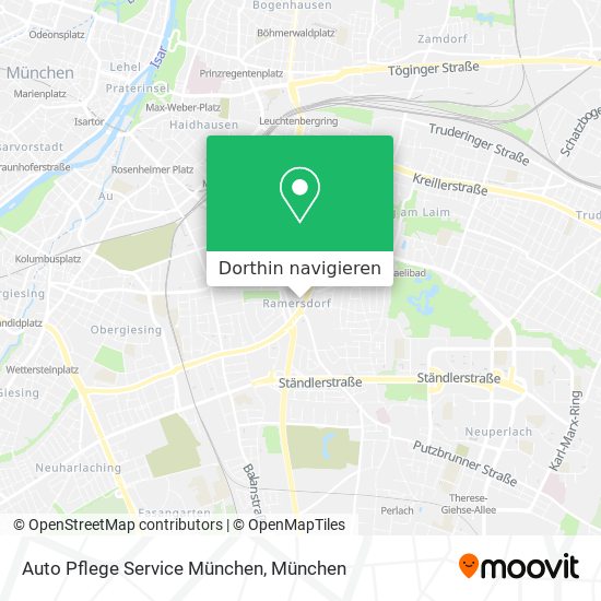 Auto Pflege Service München Karte