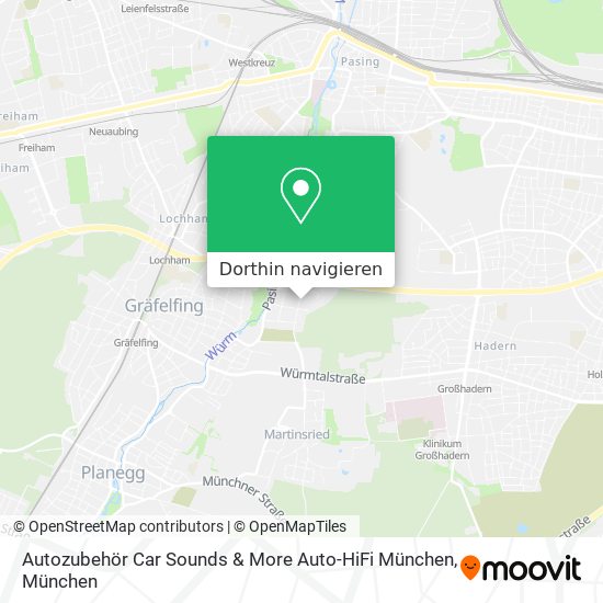 Autozubehör Car Sounds & More Auto-HiFi München Karte
