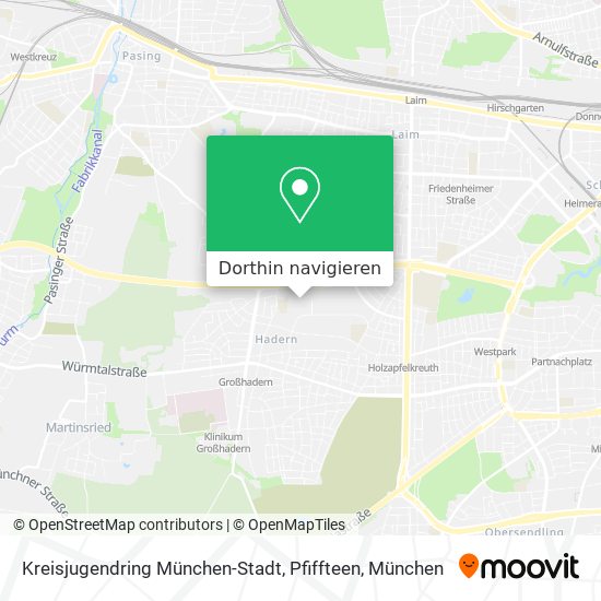 Kreisjugendring München-Stadt, Pfiffteen Karte