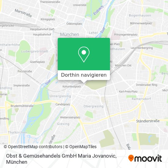 Obst & Gemüsehandels GmbH Maria Jovanovic Karte