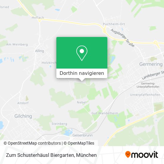 Zum Schusterhäusl Biergarten Karte