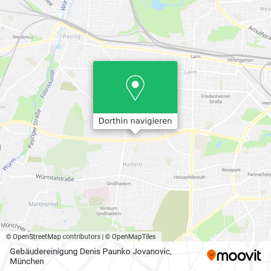 Gebäudereinigung Denis Paunko Jovanovic Karte