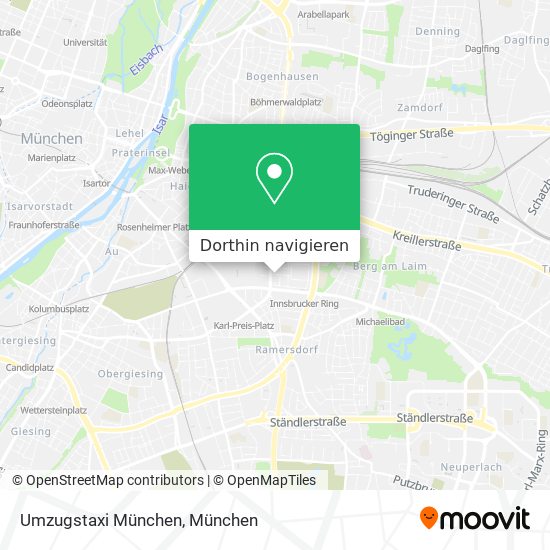 Umzugstaxi München Karte