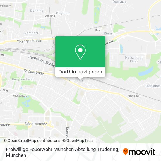 Freiwillige Feuerwehr München Abteilung Trudering Karte