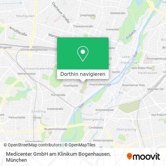 Medicenter GmbH am Klinikum Bogenhausen Karte