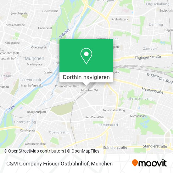 C&M Company Frisuer Ostbahnhof Karte