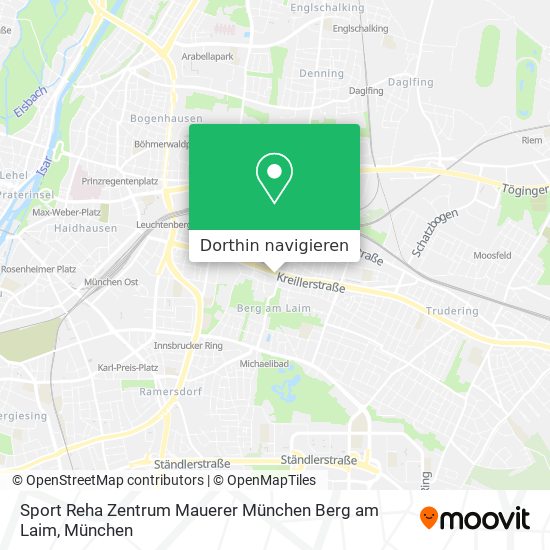 Sport Reha Zentrum Mauerer München Berg am Laim Karte