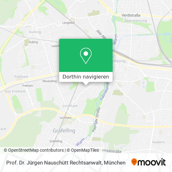 Prof. Dr. Jürgen Nauschütt Rechtsanwalt Karte
