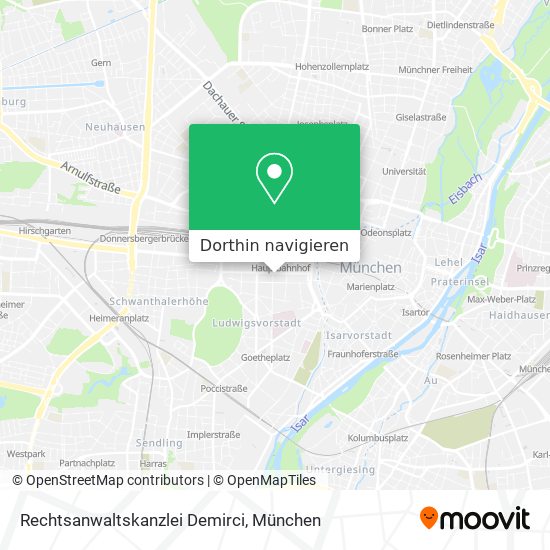 Rechtsanwaltskanzlei Demirci Karte