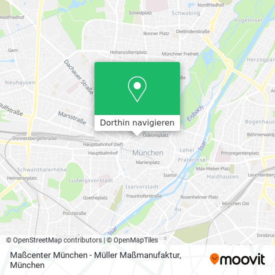 Maßcenter München - Müller Maßmanufaktur Karte