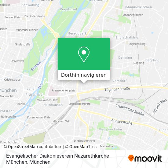 Evangelischer Diakonieverein Nazarethkirche München Karte