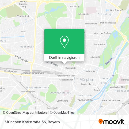München Karlstraße 56 Karte