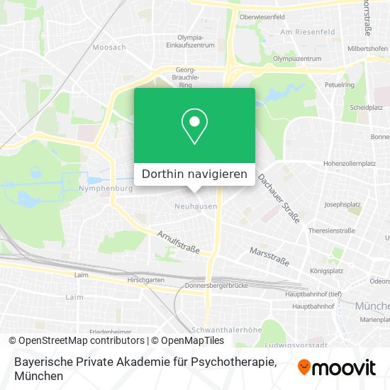 Bayerische Private Akademie für Psychotherapie Karte