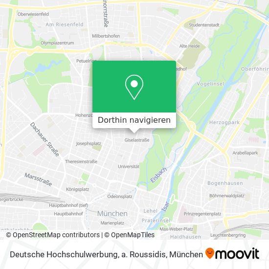 Deutsche Hochschulwerbung, a. Roussidis Karte