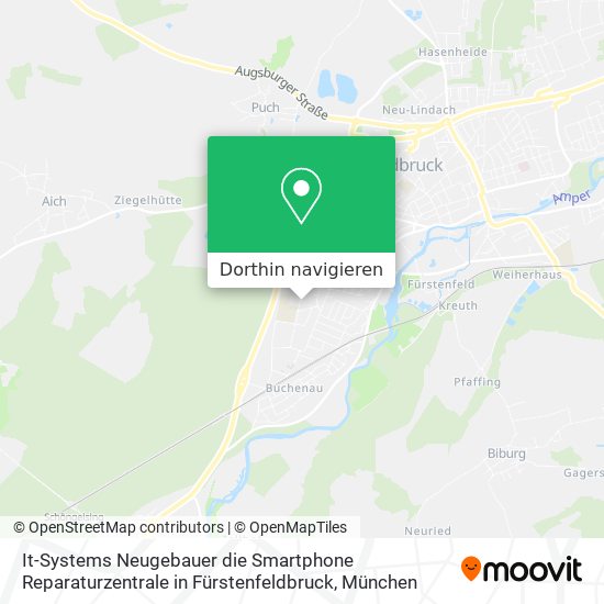 It-Systems Neugebauer die Smartphone Reparaturzentrale in Fürstenfeldbruck Karte