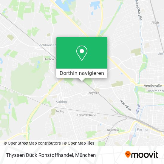 Thyssen Dück Rohstoffhandel Karte