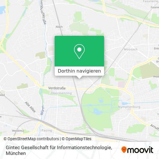 Gintec Gesellschaft für Informationstechnologie Karte
