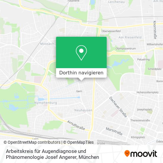 Arbeitskreis für Augendiagnose und Phänomenologie Josef Angerer Karte