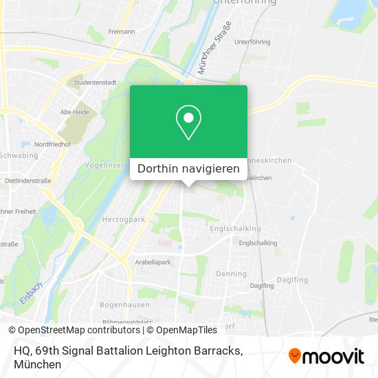HQ, 69th Signal Battalion Leighton Barracks Karte