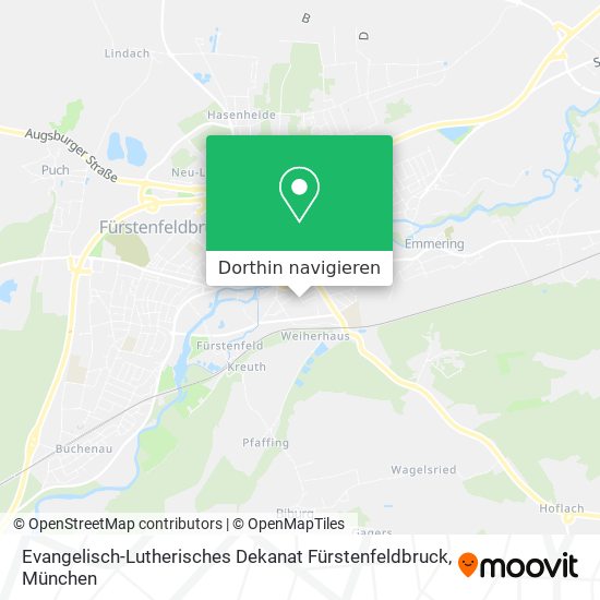 Evangelisch-Lutherisches Dekanat Fürstenfeldbruck Karte