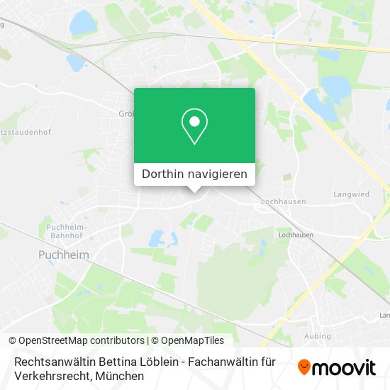Rechtsanwältin Bettina Löblein - Fachanwältin für Verkehrsrecht Karte