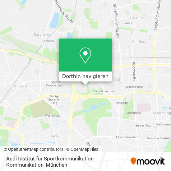 Audi Institut für Sportkommunikation Kommunikation Karte
