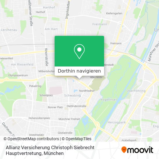 Allianz Versicherung Christoph Siebrecht Hauptvertretung Karte