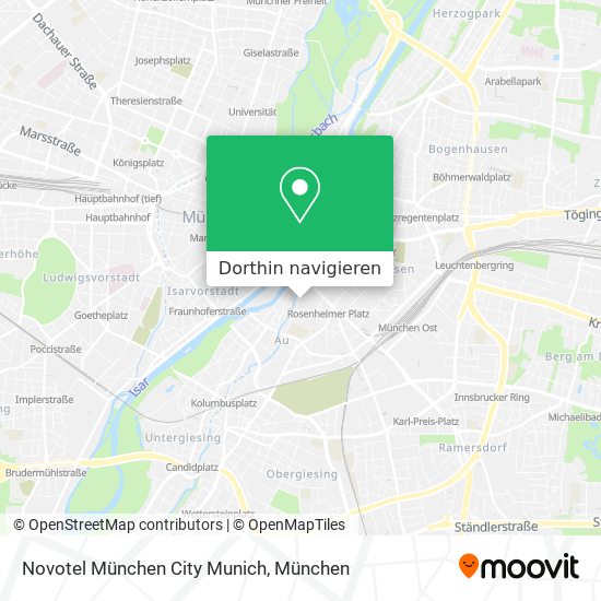 Novotel München City Munich Karte