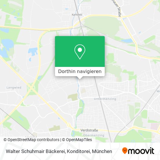 Walter Schuhmair Bäckerei, Konditorei Karte
