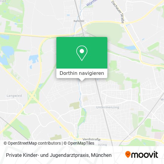 Private Kinder- und Jugendarztpraxis Karte