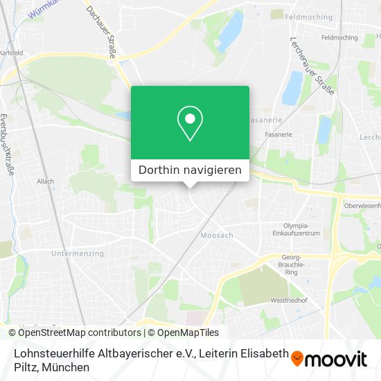 Lohnsteuerhilfe Altbayerischer e.V., Leiterin Elisabeth Piltz Karte