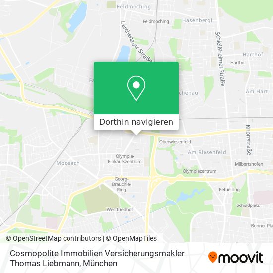Cosmopolite Immobilien Versicherungsmakler Thomas Liebmann Karte