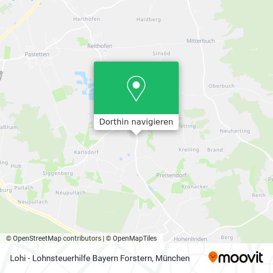 Lohi - Lohnsteuerhilfe Bayern Forstern Karte