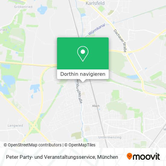 Peter Party- und Veranstaltungsservice Karte