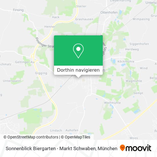 Sonnenblick Biergarten - Markt Schwaben Karte