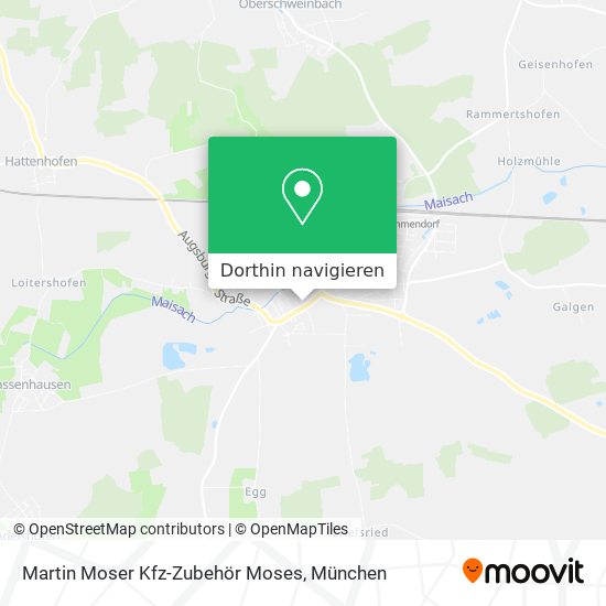 Martin Moser Kfz-Zubehör Moses Karte