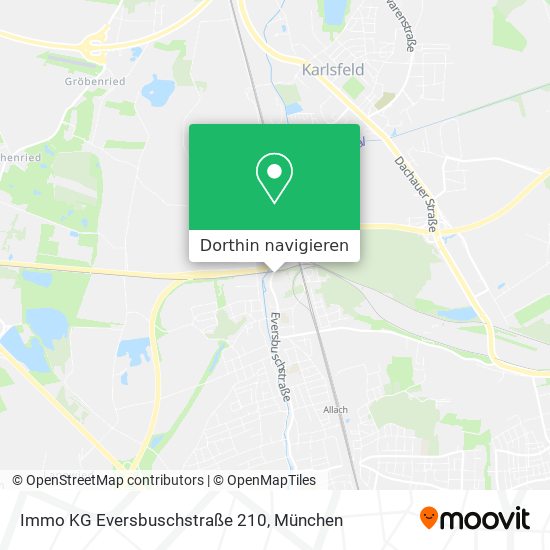 Immo KG Eversbuschstraße 210 Karte