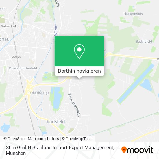 Stim GmbH Stahlbau Import Export Management Karte