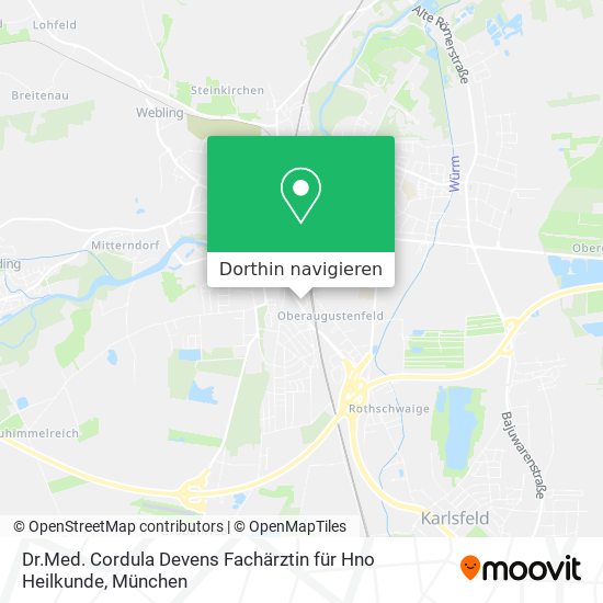 Dr.Med. Cordula Devens Fachärztin für Hno Heilkunde Karte