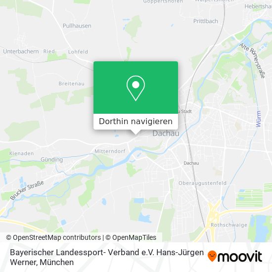 Bayerischer Landessport- Verband e.V. Hans-Jürgen Werner Karte