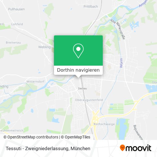 Tessuti - Zweigniederlassung Karte
