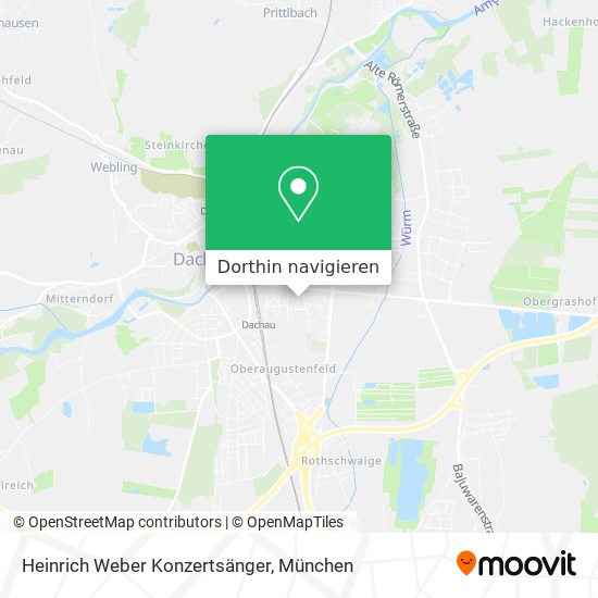 Heinrich Weber Konzertsänger Karte