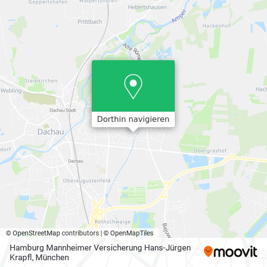 Hamburg Mannheimer Versicherung Hans-Jürgen Krapfl Karte