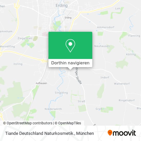 Tiande Deutschland Naturkosmetik. Karte