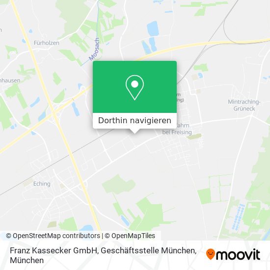 Franz Kassecker GmbH, Geschäftsstelle München Karte