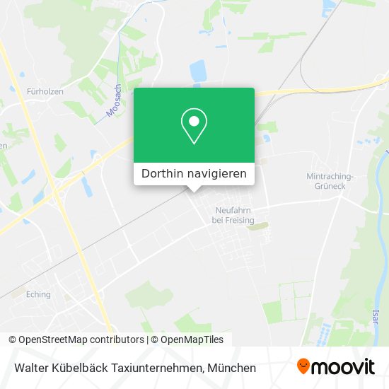 Walter Kübelbäck Taxiunternehmen Karte