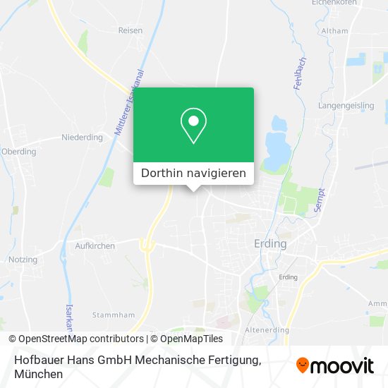 Hofbauer Hans GmbH Mechanische Fertigung Karte