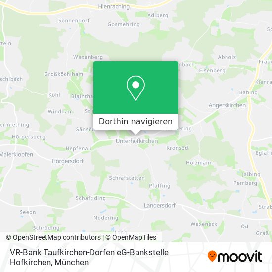 VR-Bank Taufkirchen-Dorfen eG-Bankstelle Hofkirchen Karte