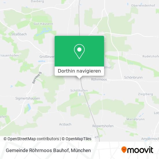 Gemeinde Röhrmoos Bauhof Karte
